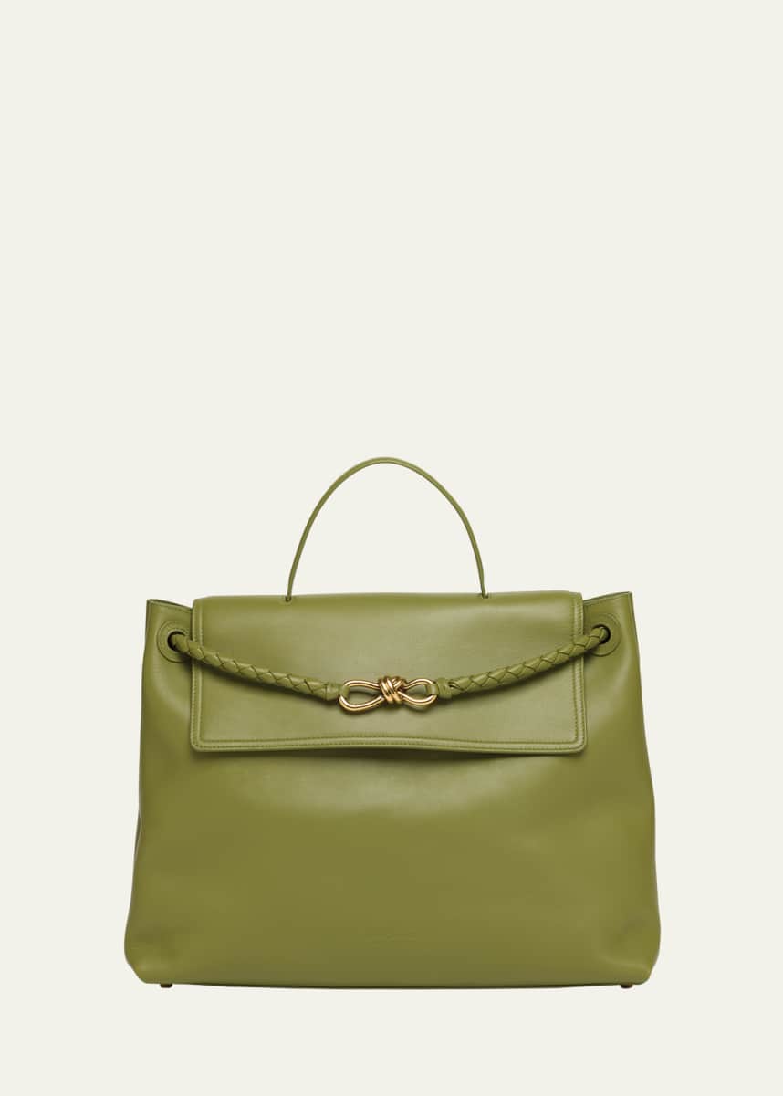 Bottega Veneta Andiamo Large Leather Top-Handle Bag