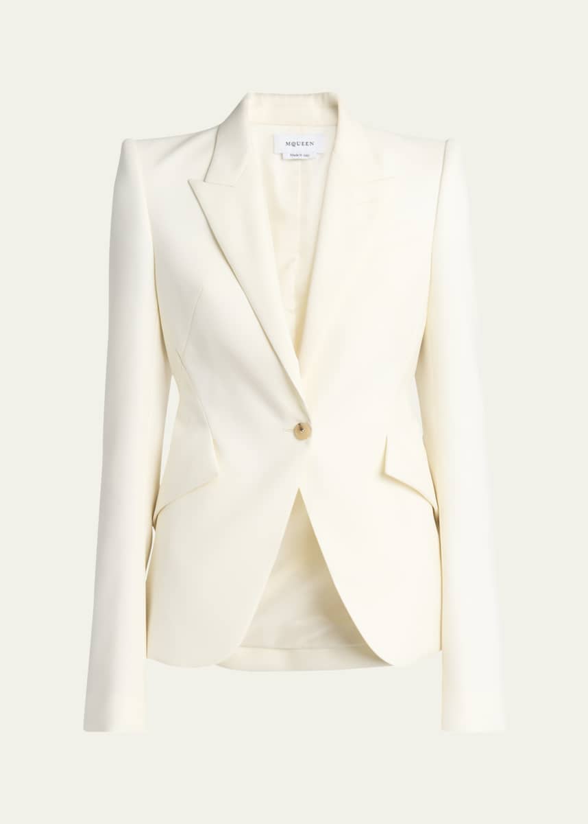 McQueen Belted Back Single-Breasted Blazer