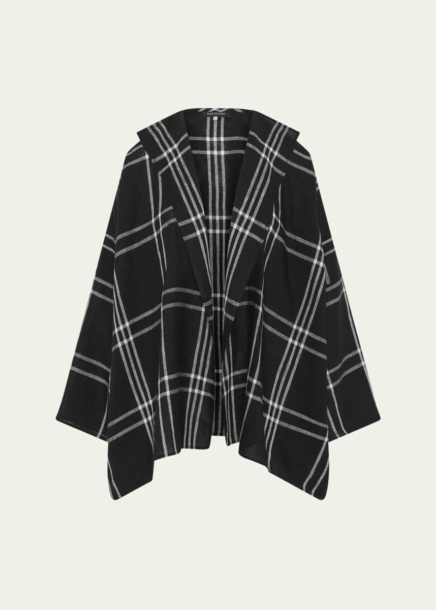 Eskandar Plaid Jacket (Long Length)