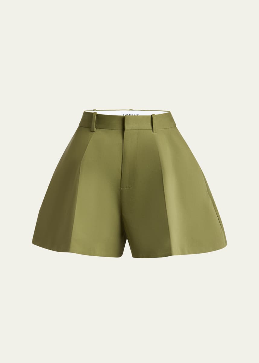 Loewe Trapeze Flared Mini Shorts