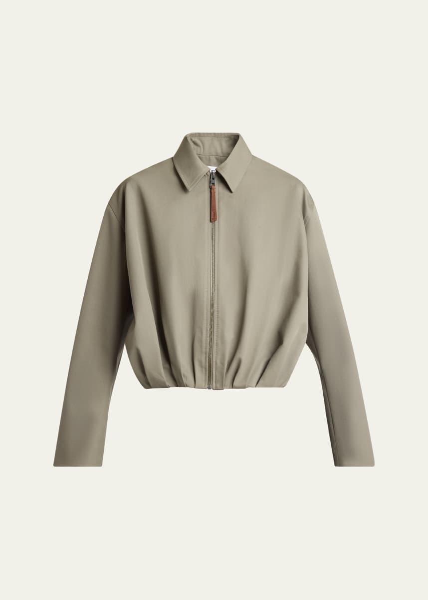 Loewe Gathered Zip-Up Jacket