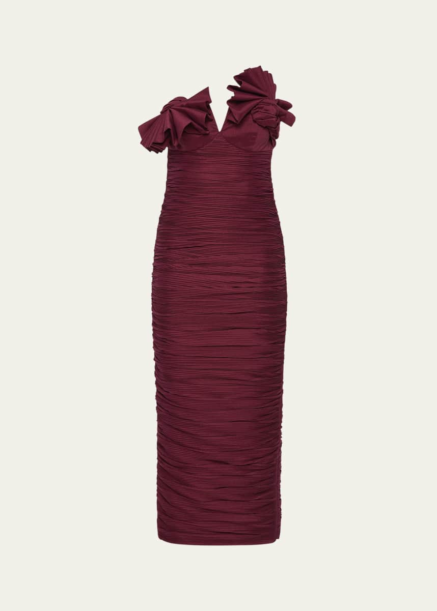 Rachel Gilbert Jensen Strapless Ruched Dress
