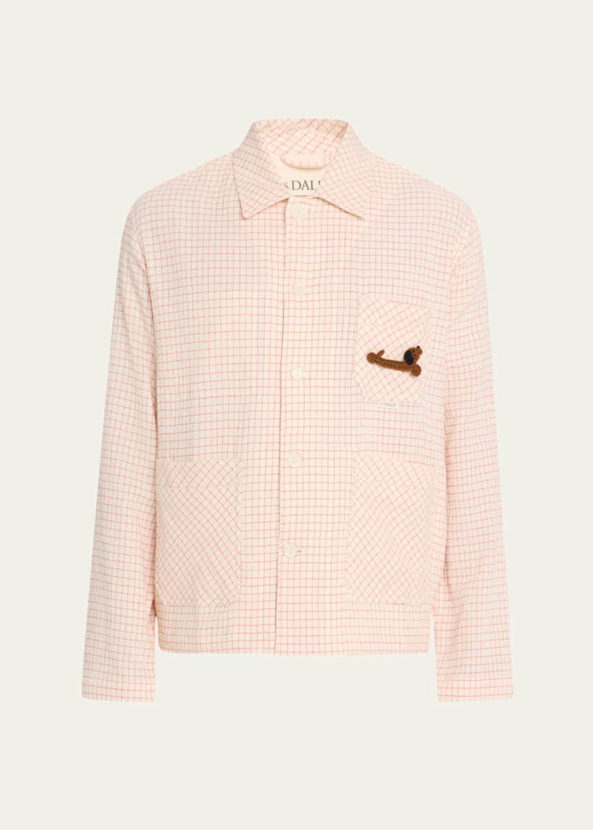 S.S. DALEY Men's Clarence Seersucker Check Chore Jacket