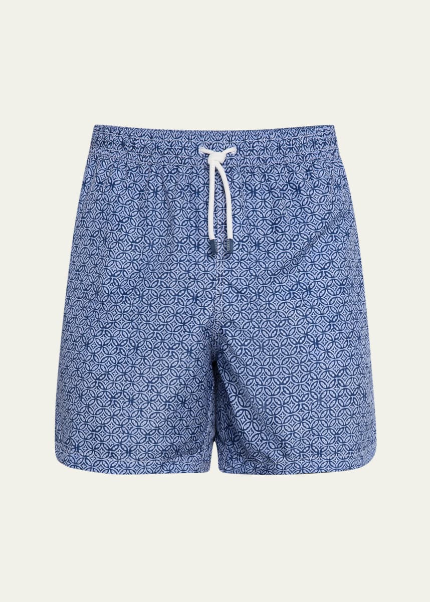 Fedeli Men's Madeira Geometric Swim Shorts