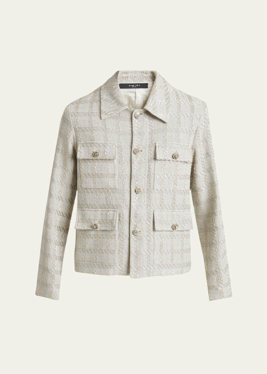 Amiri Men's Boucle Check Blouson Jacket