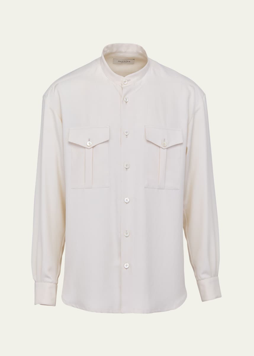 Giuliva Heritage Collection Men's Livio Silk Button-Down Shirt