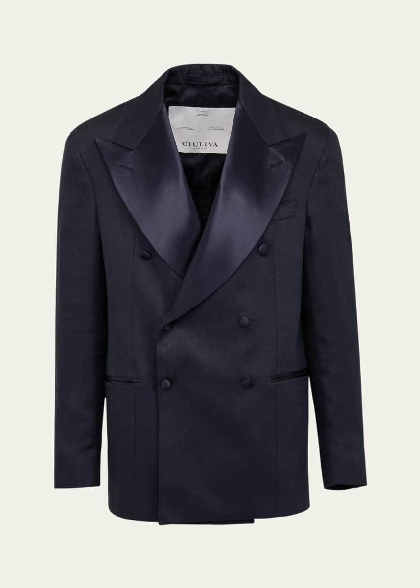 Giuliva Heritage Collection Men's Tonino Double-Breasted Smoking Blazer