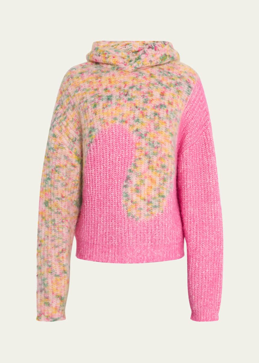 ERL Men's Multicolor Swirl Hooded Sweater