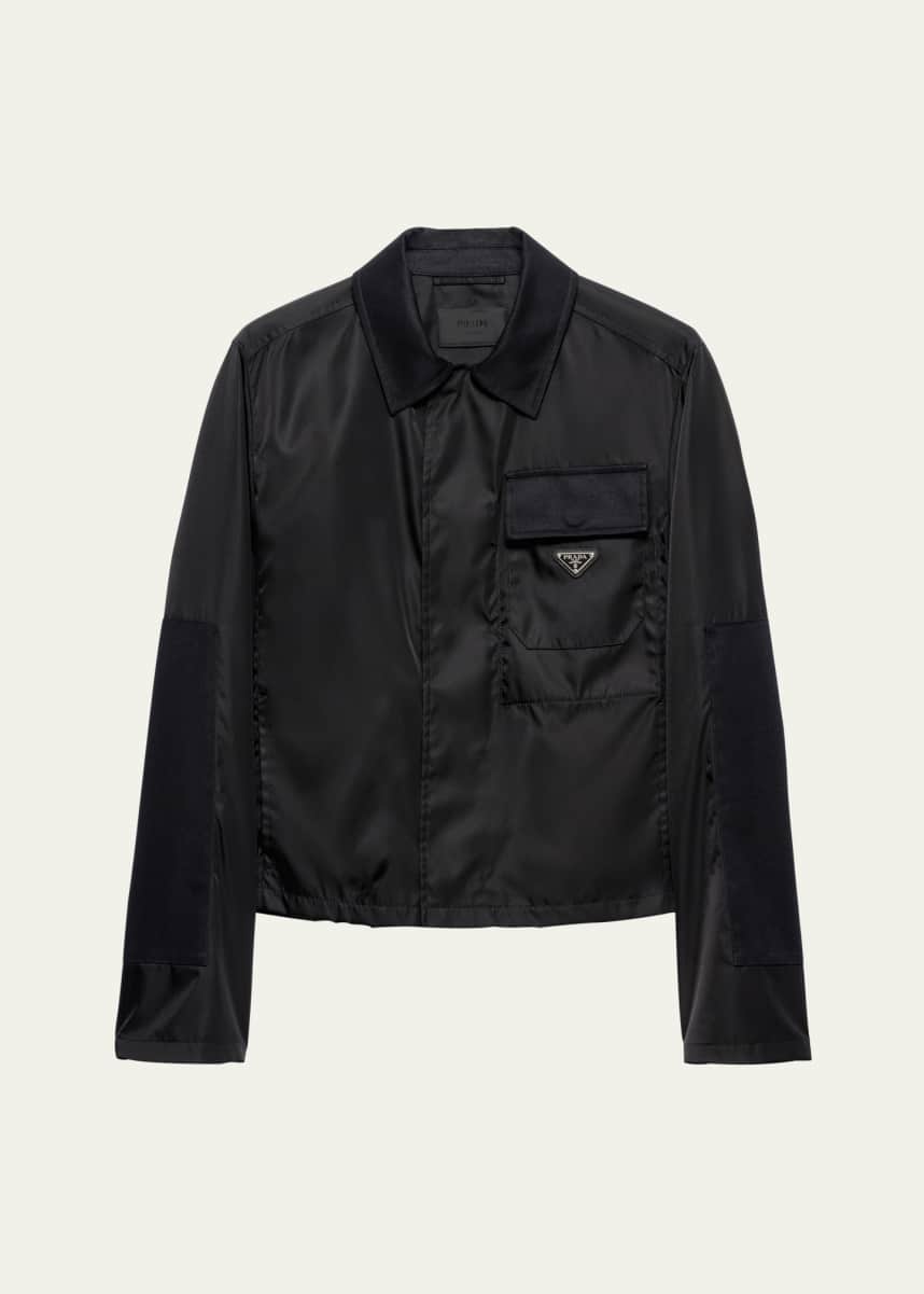 Prada Men's Cropped Re-Nylon Jacket