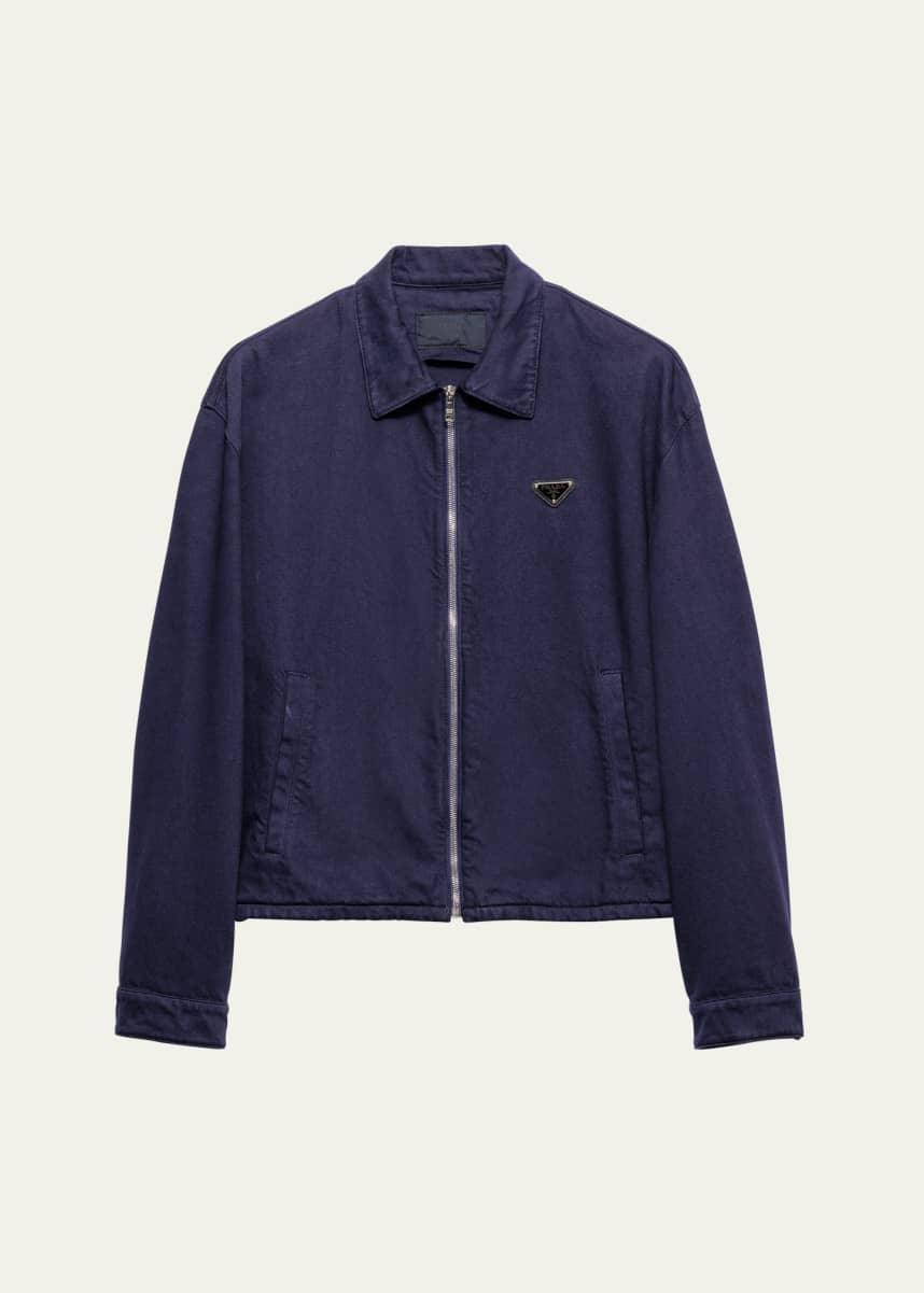 Prada Men's Old Denim Zip Jacket