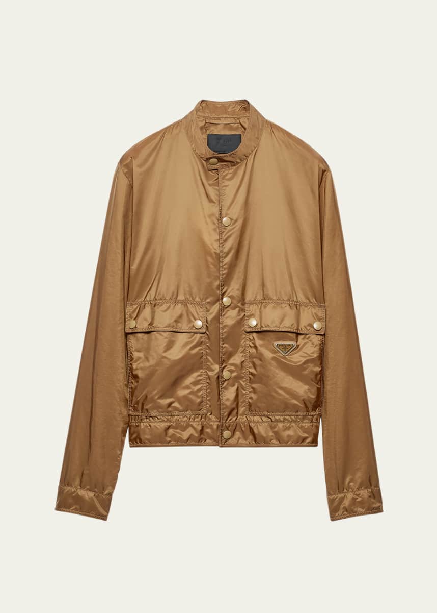 Prada Men's Re-Nylon Snap-Front Jacket