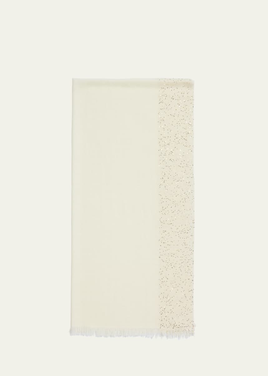 Faliero Sarti New Dalia Sequin Virgin Wool-Blend Scarf