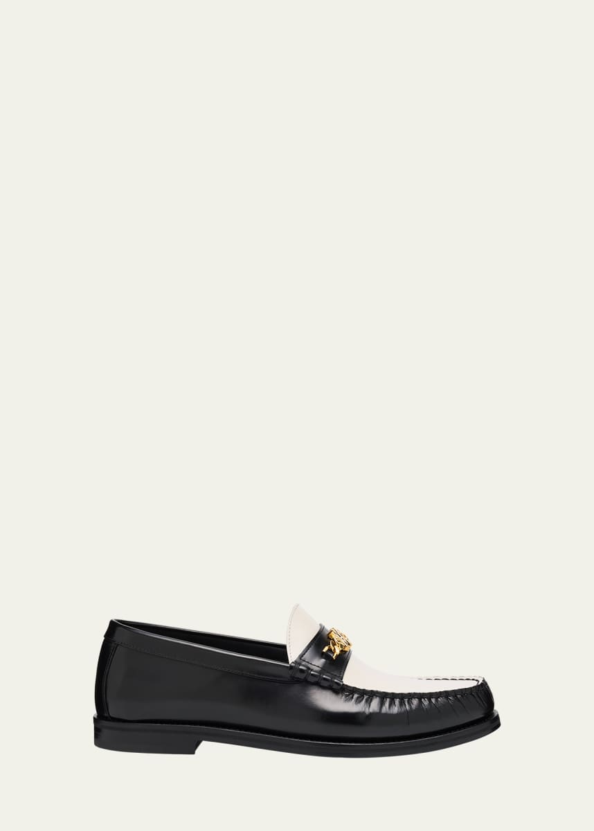 Amiri Men's Two-Tone Leather MA Chain Bit Loafers