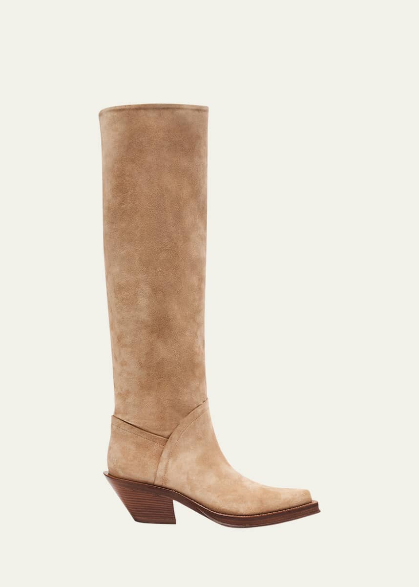 Gabriela Hearst Camero Suede Knee Boots