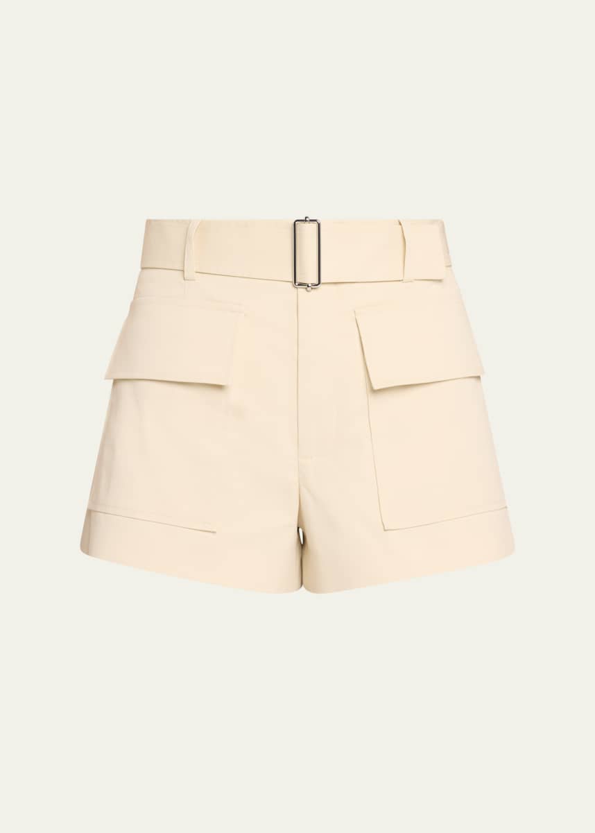 A.L.C. Oakland Belted Twill Shorts