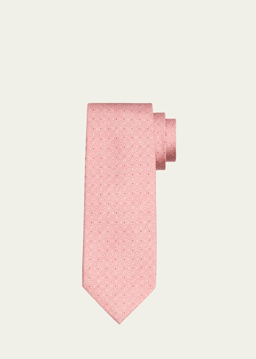 Cesare Attolini Men's Mini Paisley Silk Tie