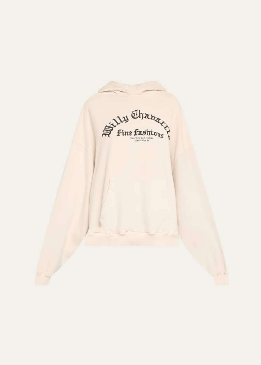 Willy Chavarria Logo Oversized Hoodie