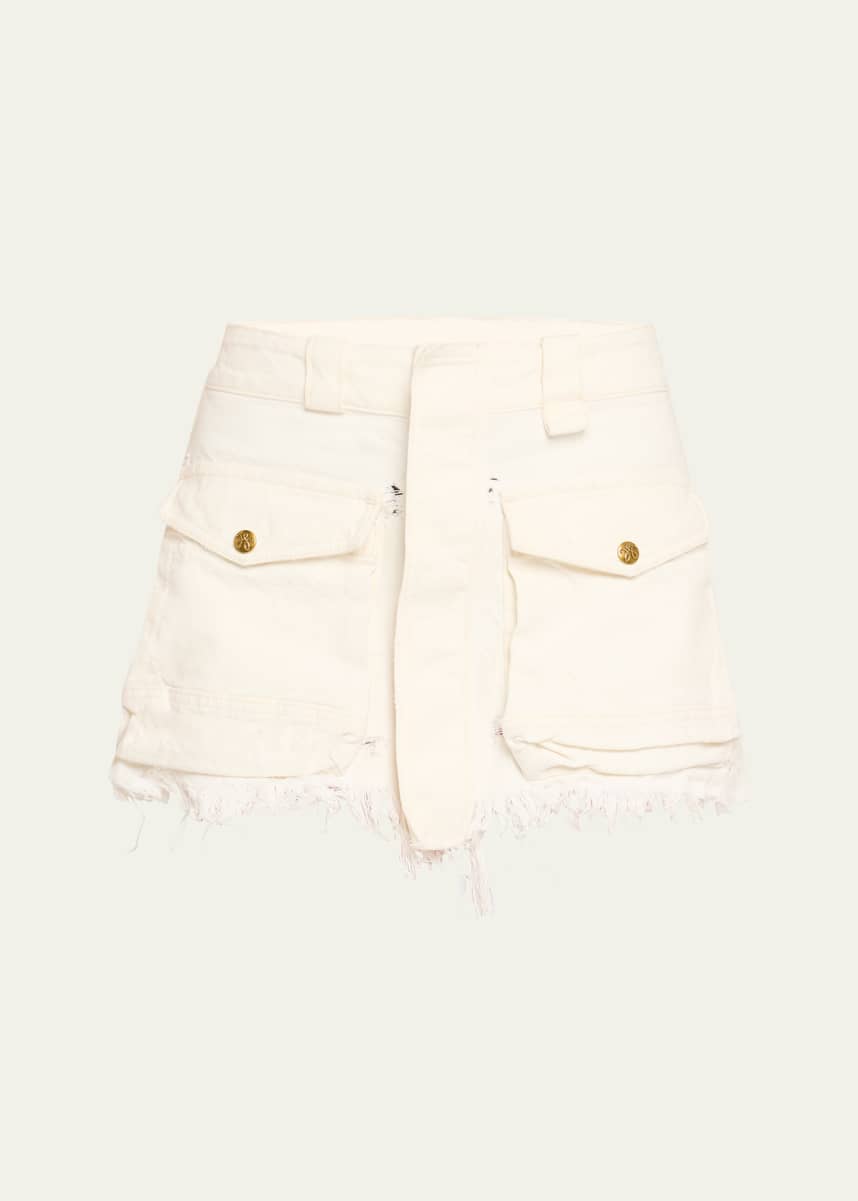 Willy Chavarria Stockton Mini Cargo Skirt