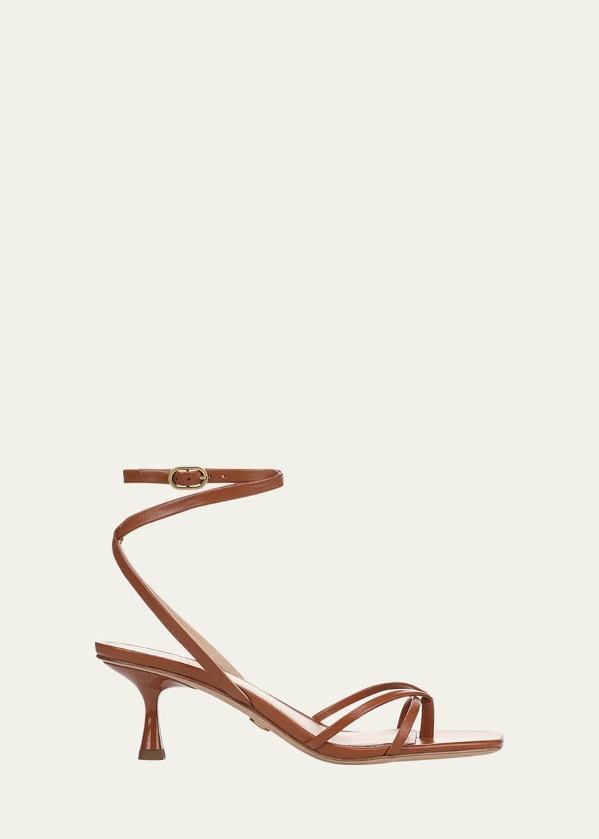 Veronica Beard Caterina Leather Strappy Sandals