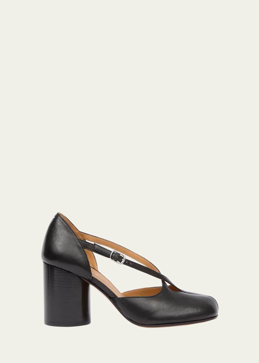Maison Margiela Tabi Strappy Block-Heel Pumps