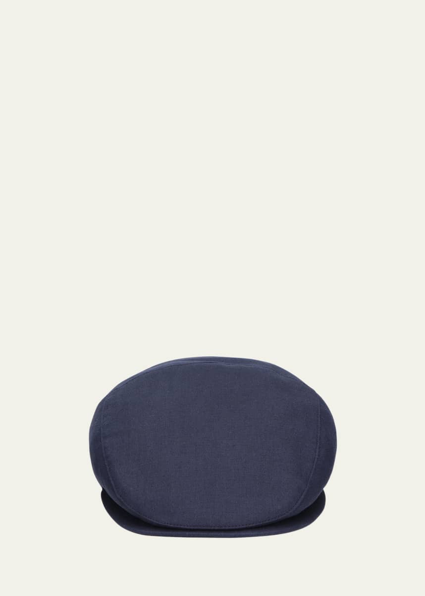 Borsalino Men's Vincenzo Pulled Linen Beret