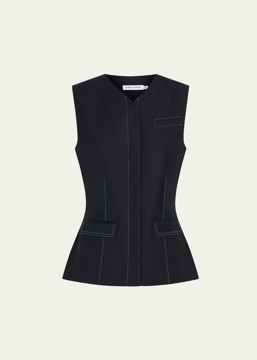 Anna Quan Phillipa Sleeveless Fitted Top