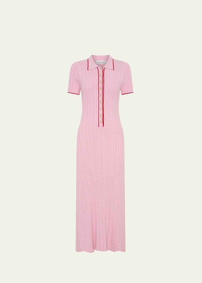 Anna Quan Penelope Ribbed Midi Dress