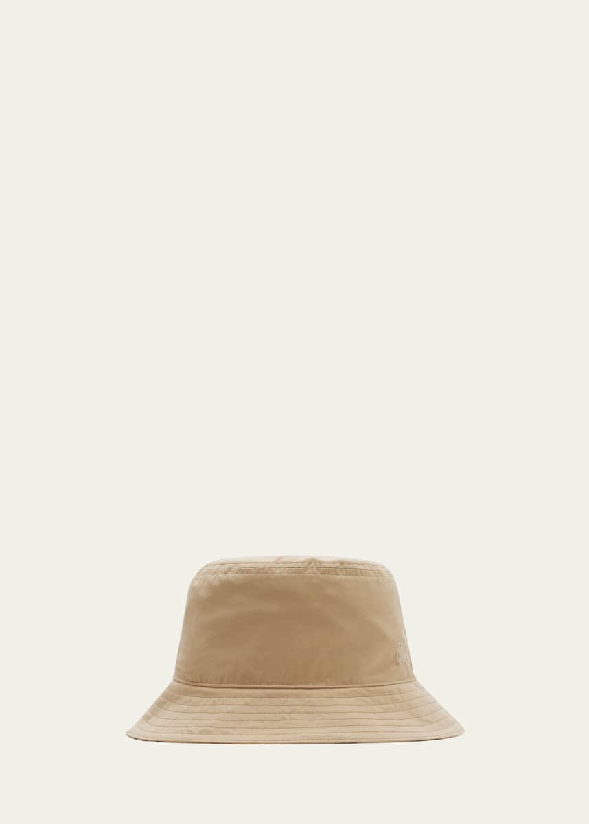 Burberry Gabardine Reversible Check-Print Bucket Hat
