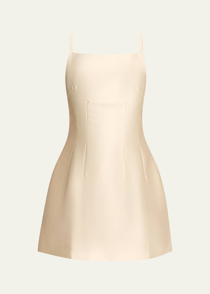 Courtney Zheng Blanche Silk Dupion Mini Dress