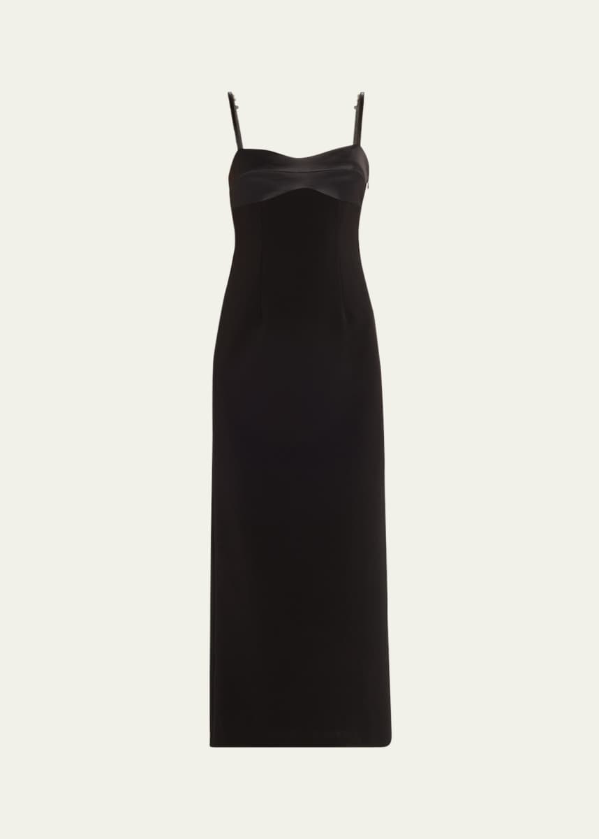 Courtney Zheng Salome Scuba Midi Dress