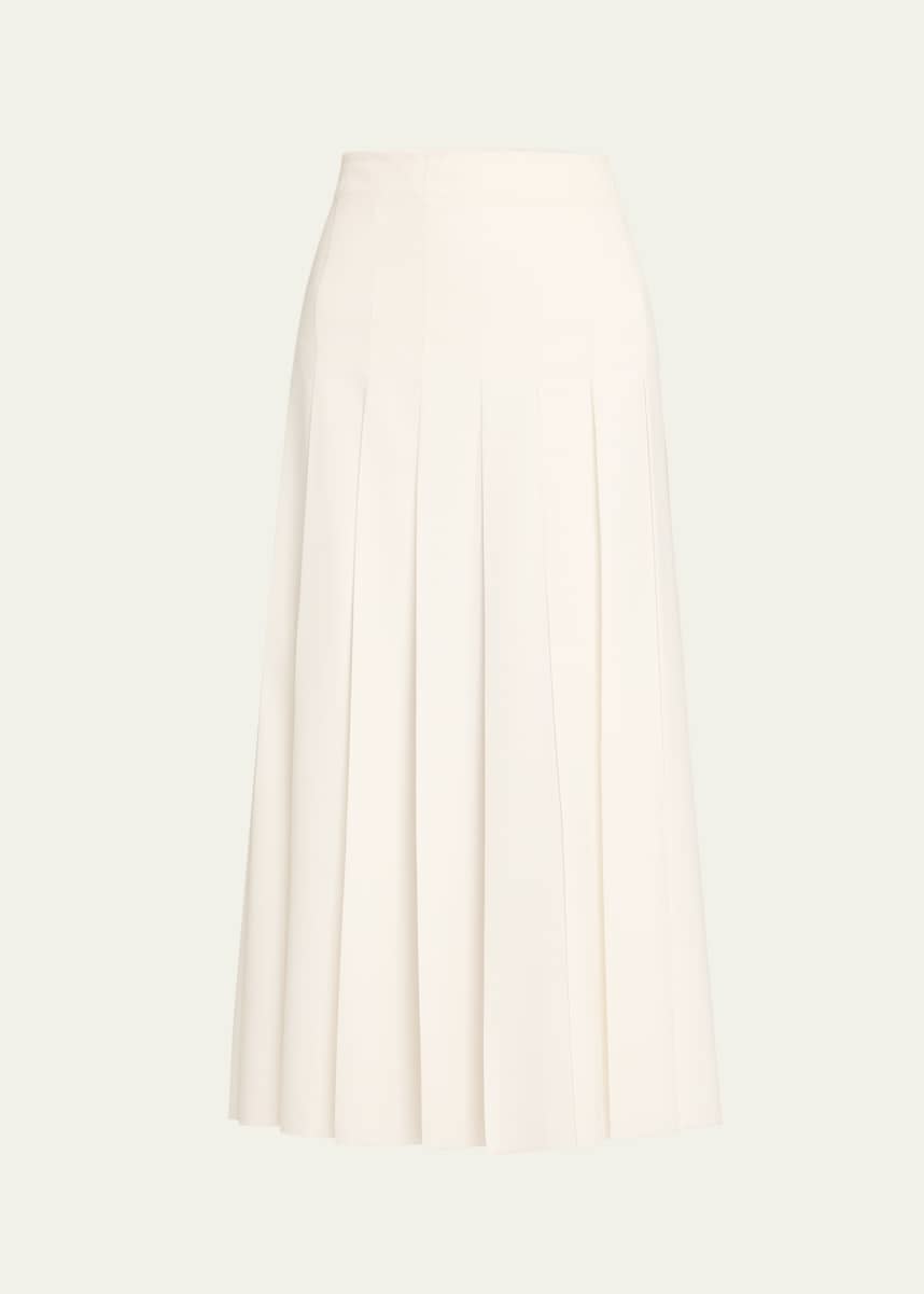 Courtney Zheng Hilde Pleated Raw Edge Skirt