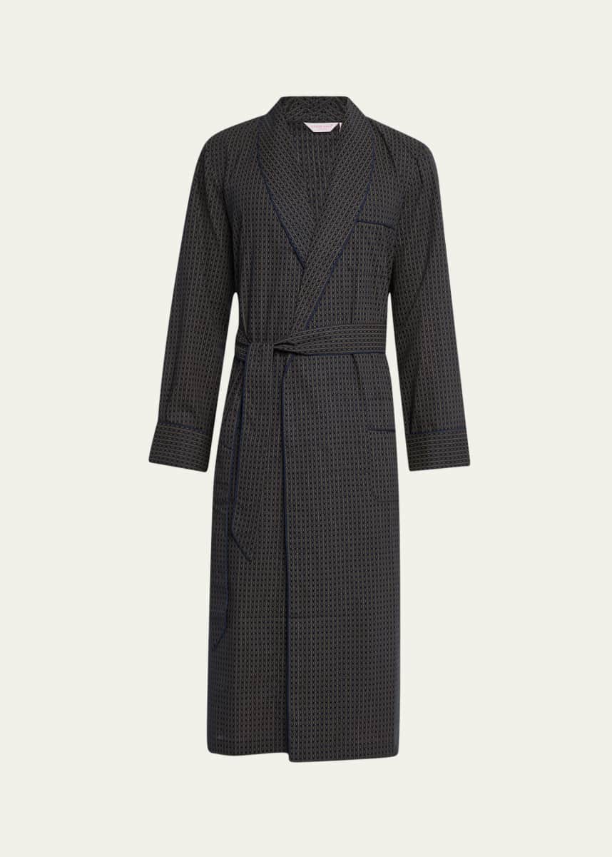 Derek Rose Men's Nelson Cotton Bath Robe