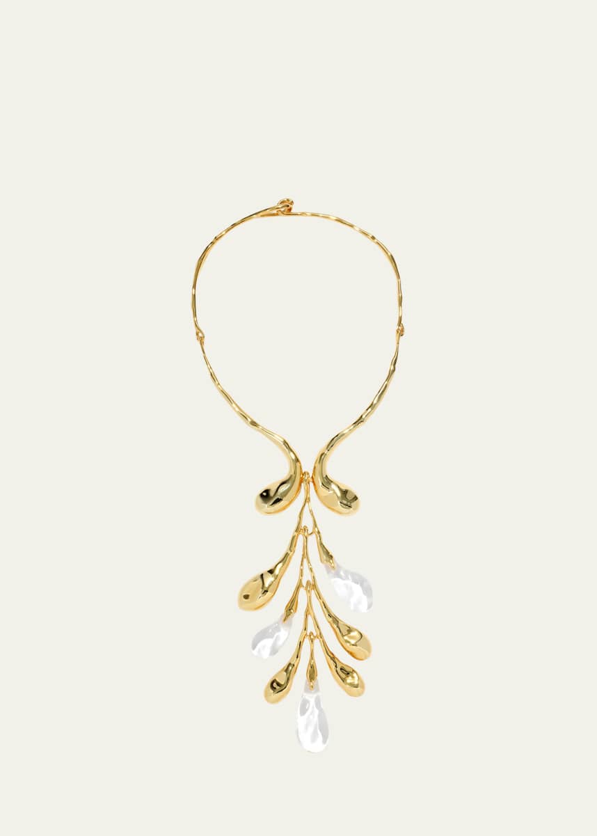 Alexis Bittar Liquid Lucite Sapling Collar Necklace