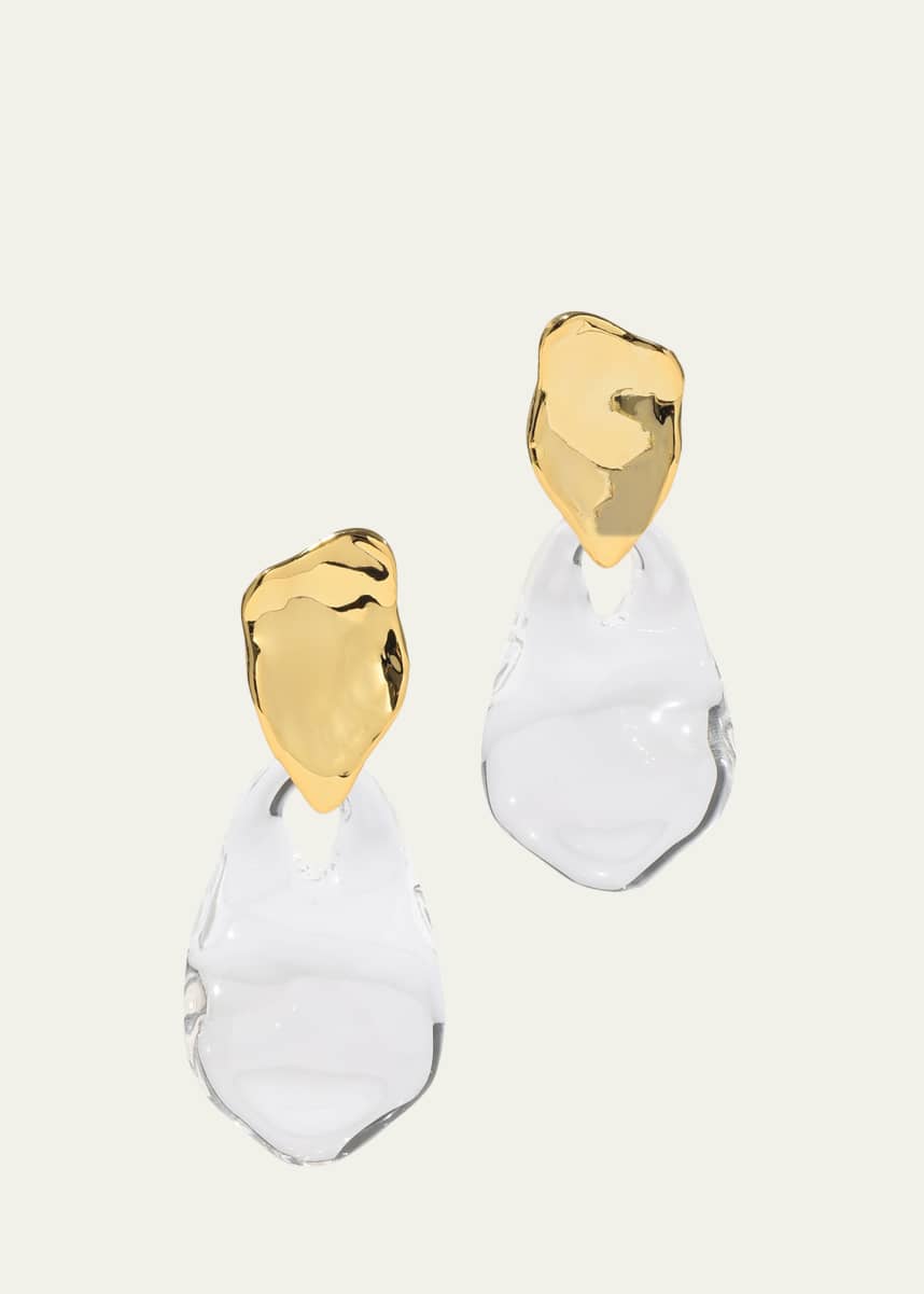 Alexis Bittar Liquid Lucite Wafer Earrings