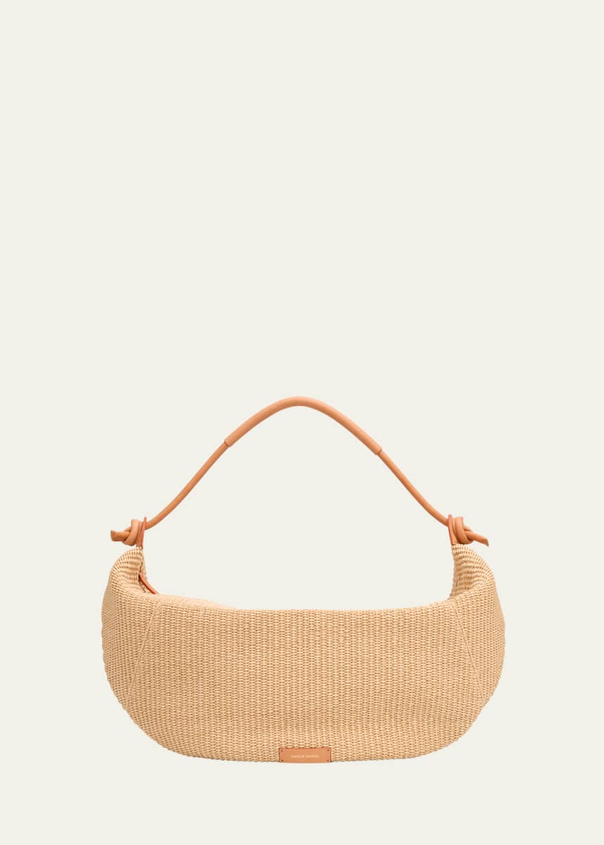Mansur Gavriel Fortuna Knot Woven Shoulder Bag