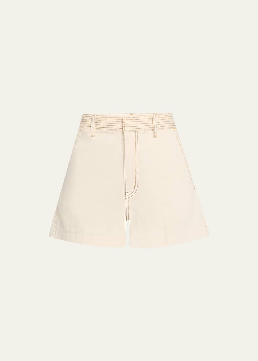 FRAME The Trapunto Denim Shorts