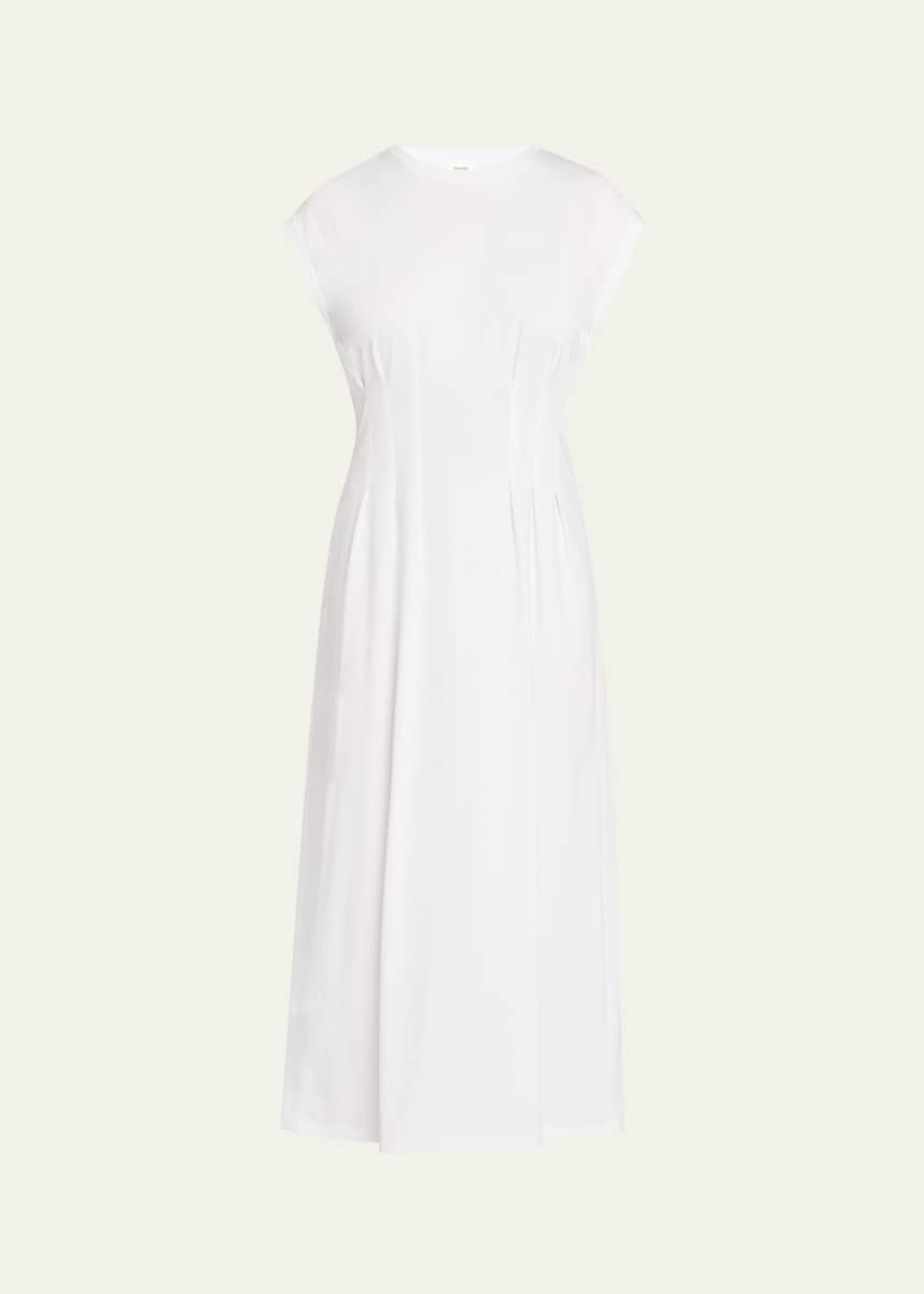 FRAME The Jersey Nipped Midi Dress