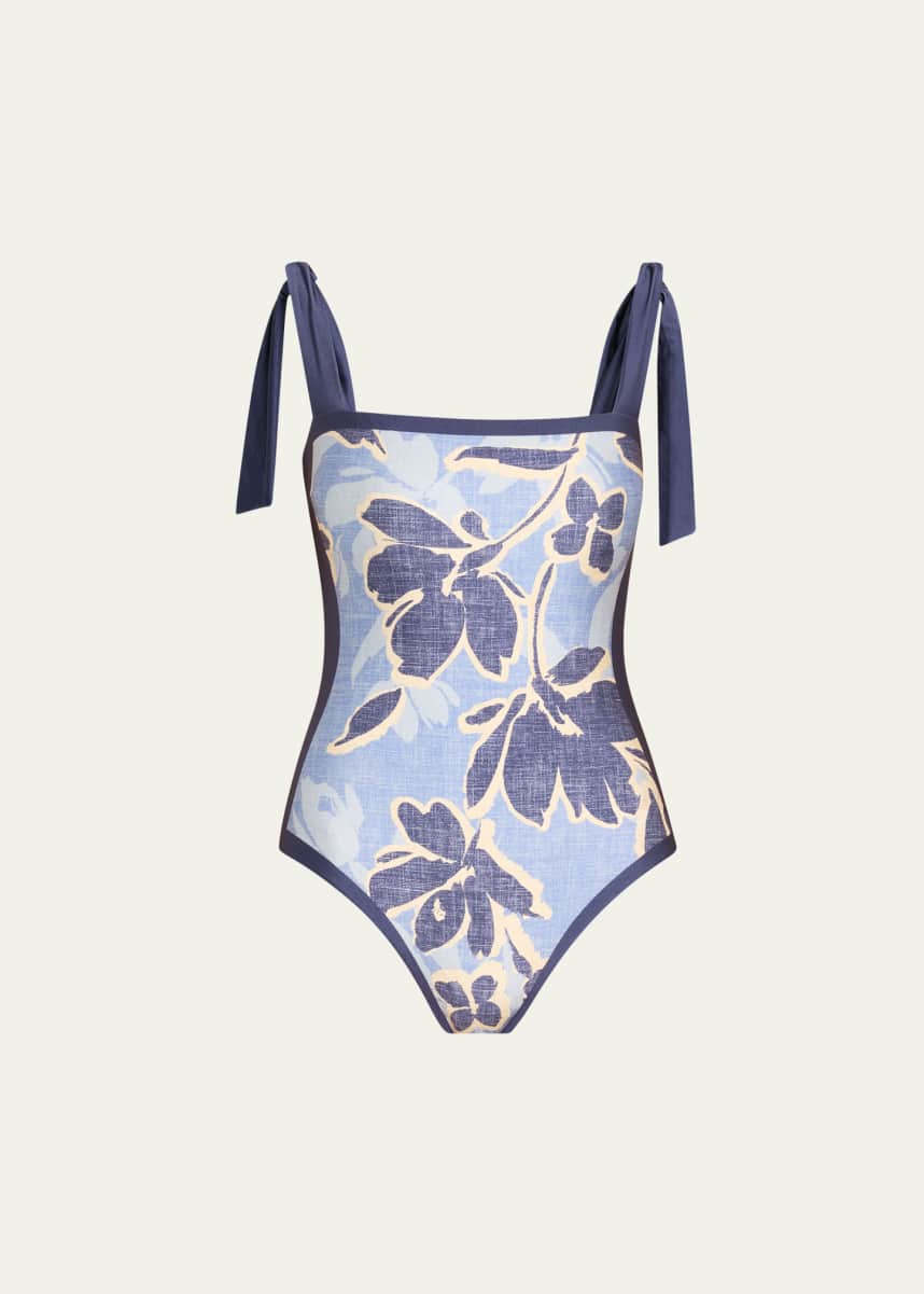 SIMKHAI Bow-Strap One-Piece Swimsuit