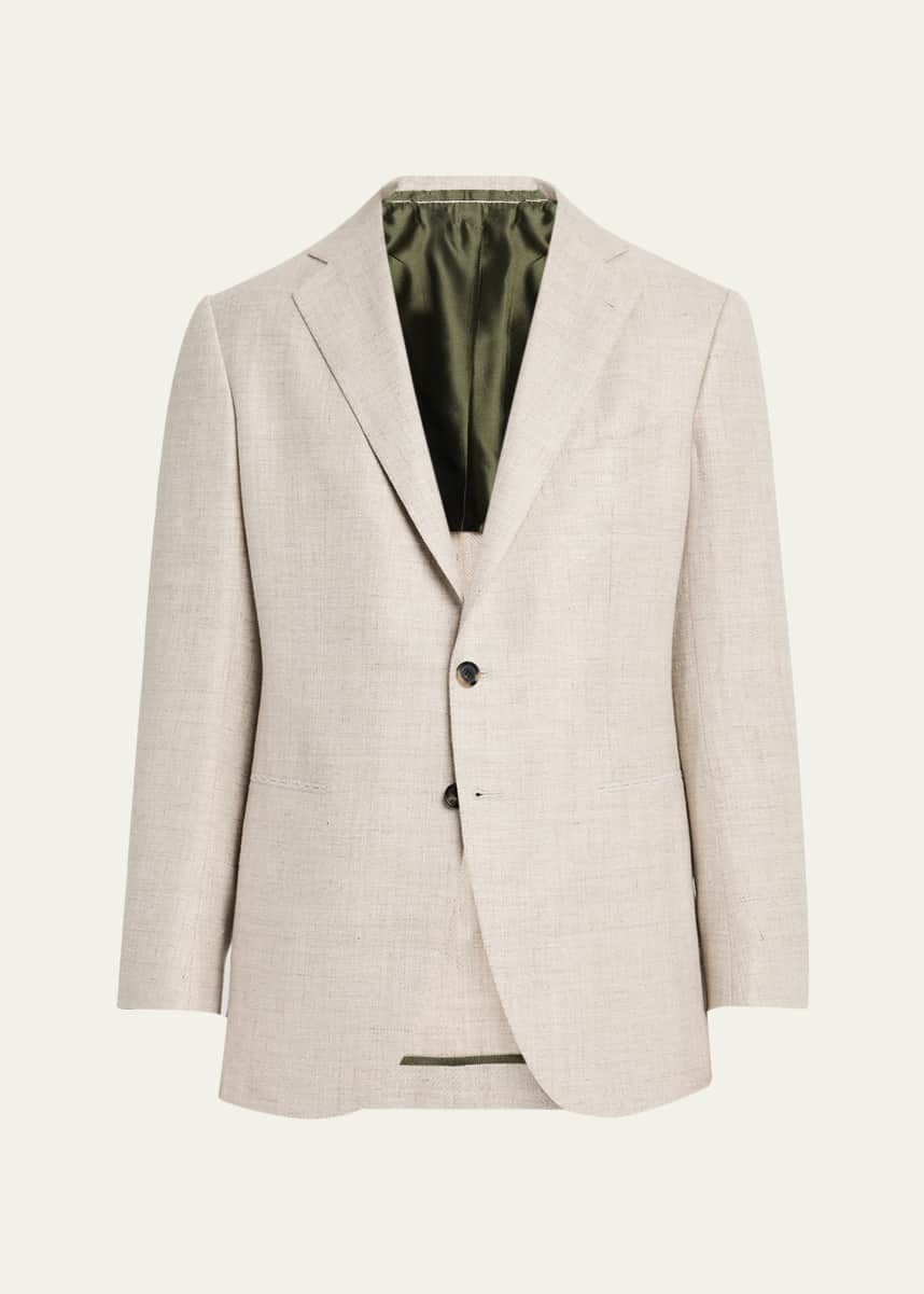 Cesare Attolini Men's Diagonal Mini-Herringbone Sport Coat