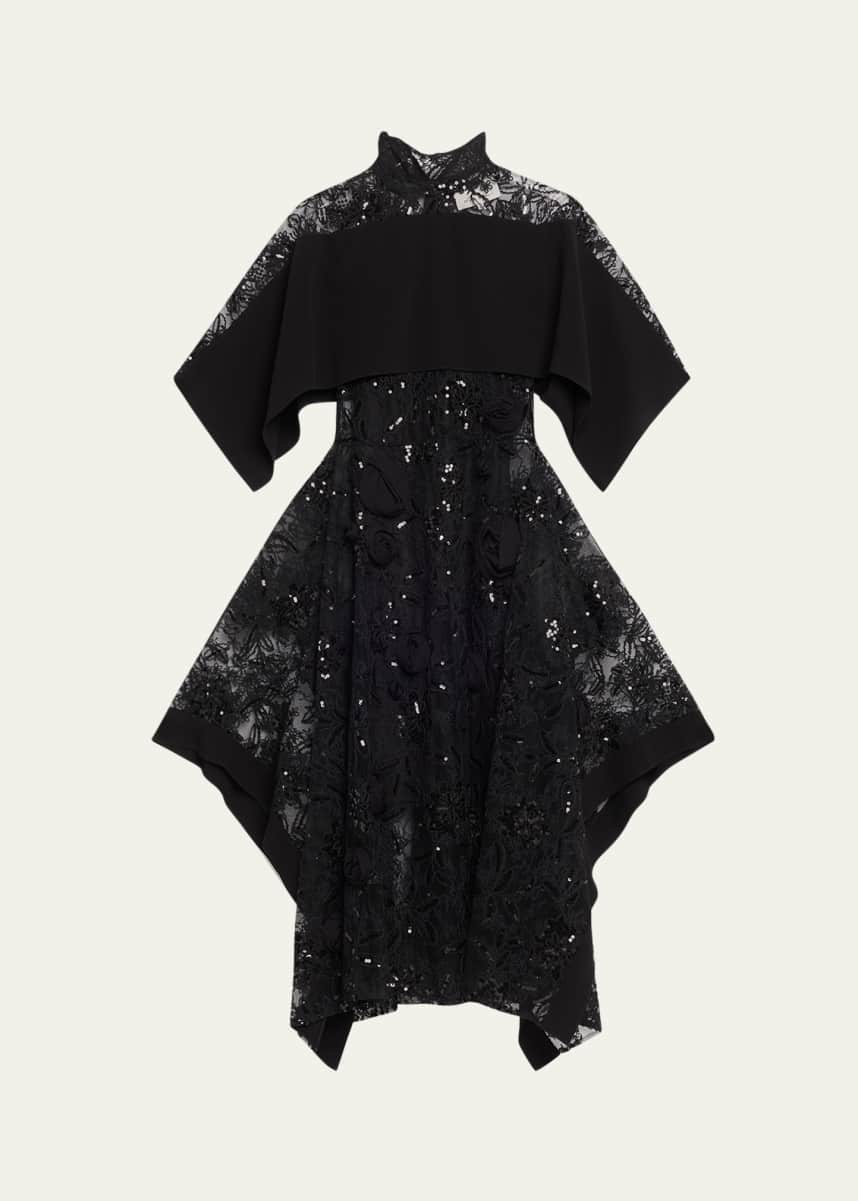 3.1 Phillip Lim Sequined Lace Flounce Dress