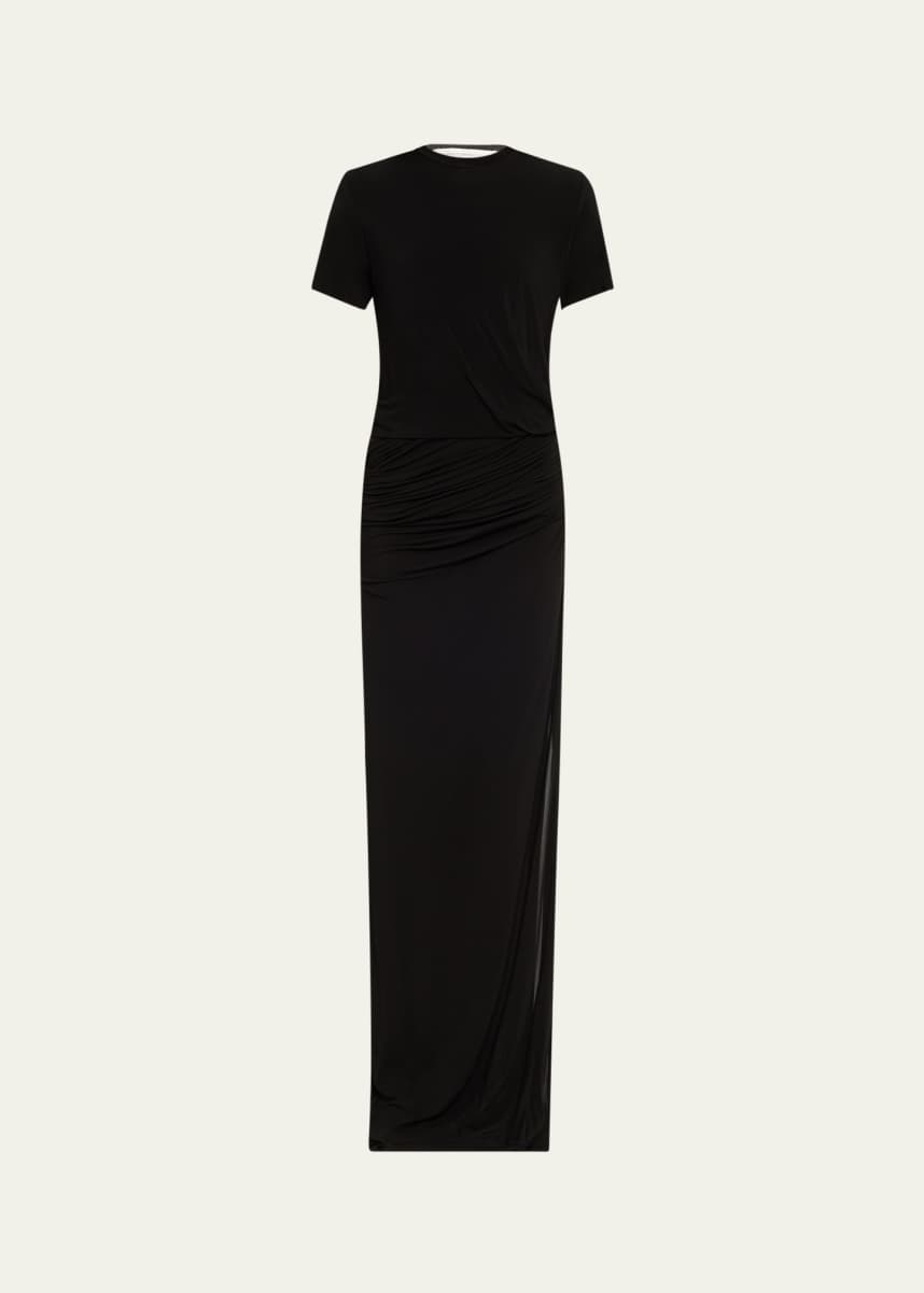 Christopher Esber Coiled Jersey Corseted Tee Gown