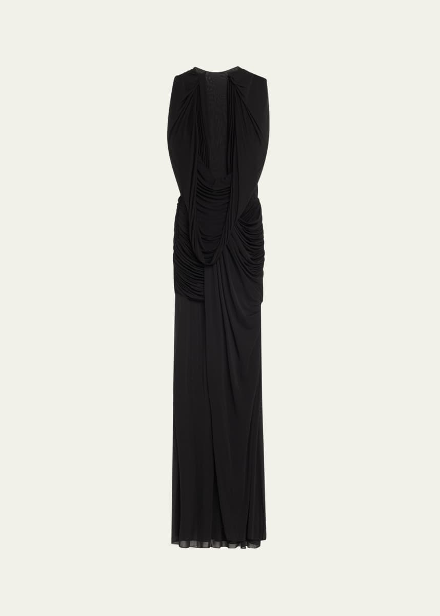 Christopher Esber Ripple Draped Double-Layer Gown
