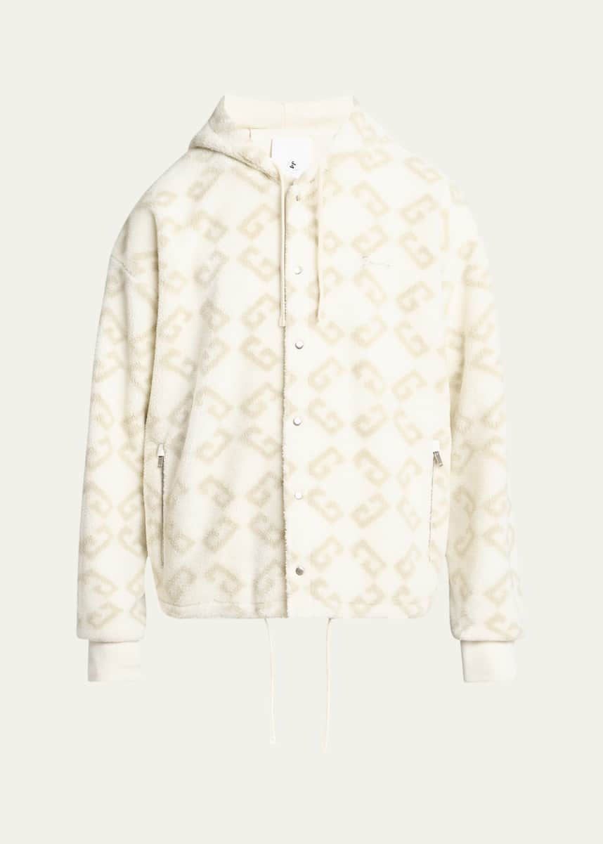 Givenchy Men's 4G Fleece Hooded Jacket