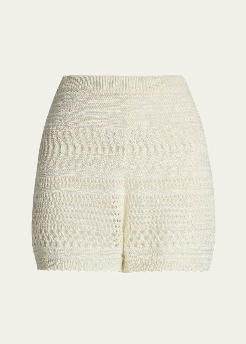 Ralph Lauren Collection Crochet Scallop Shorts