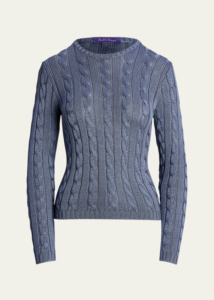 Ralph Lauren Collection Cable Silk Sweater
