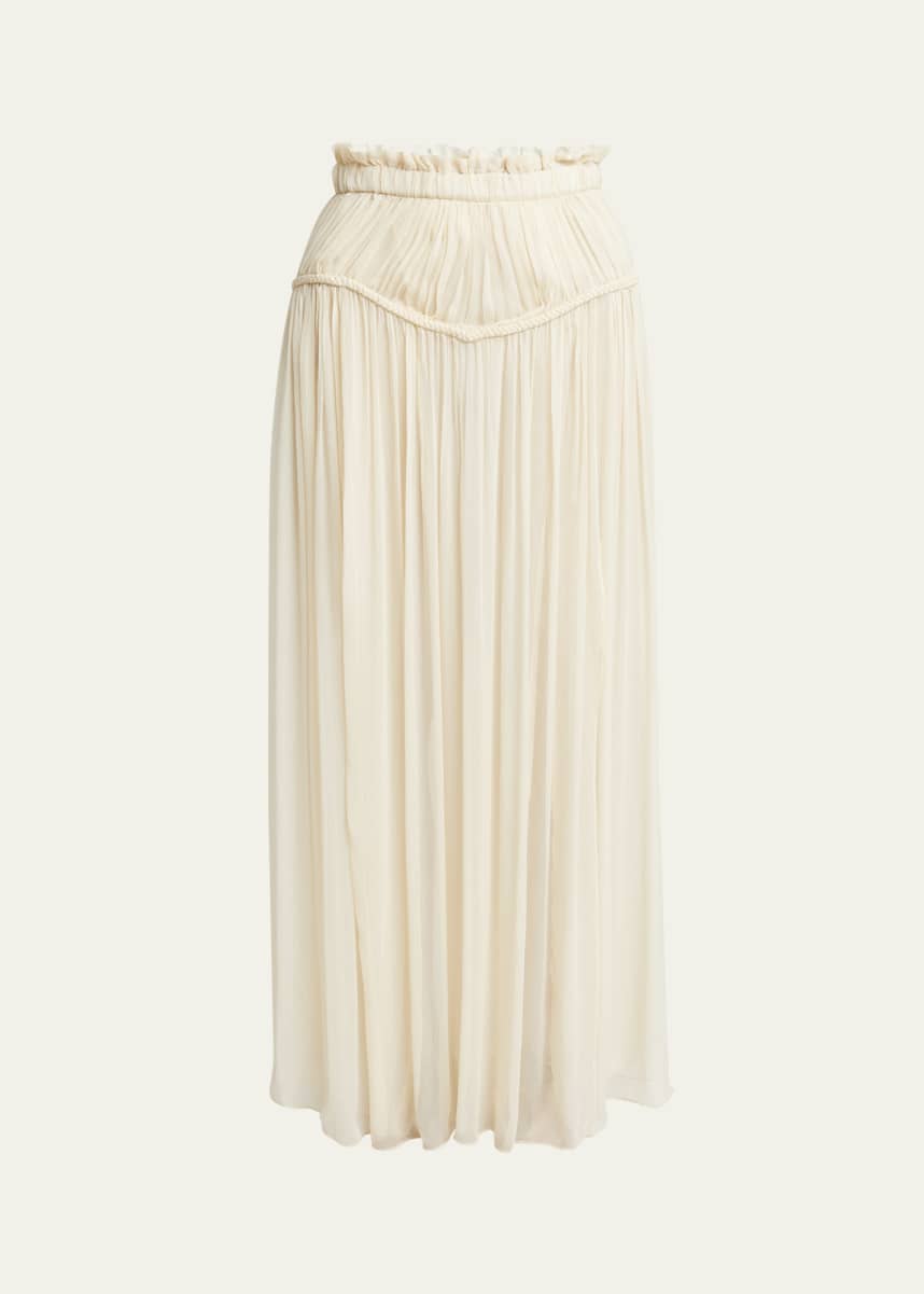 Isabel Marant Rolande Maxi Chiffon Silk Skirt