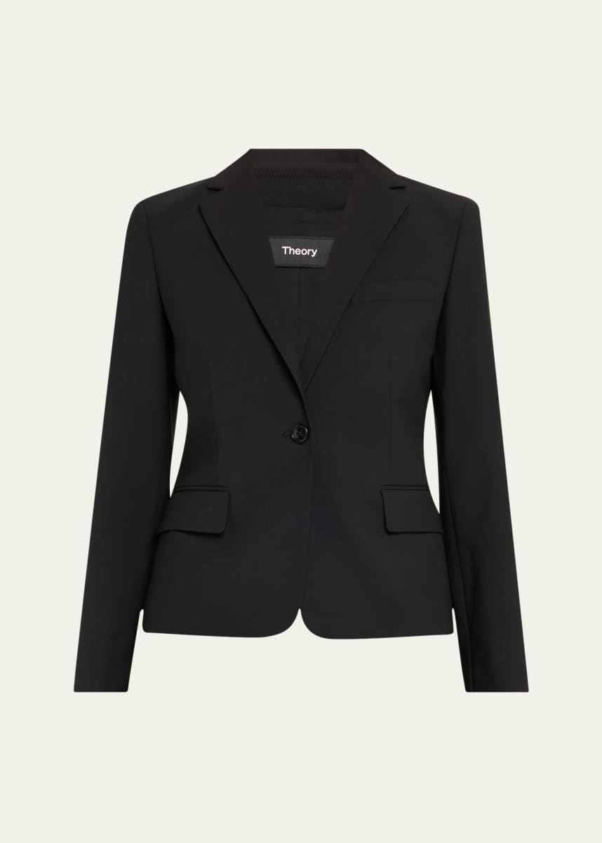 Theory Slim One-Button Jacket