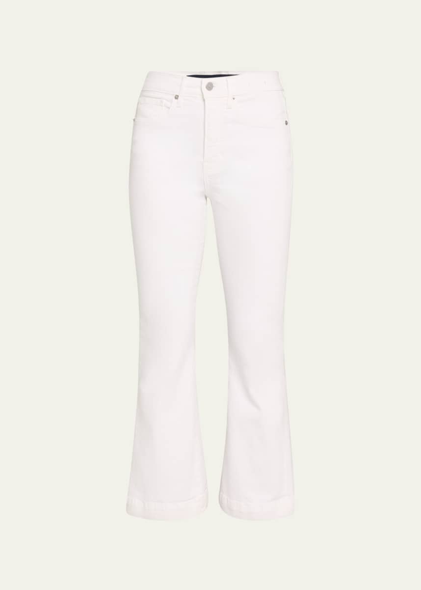 Veronica Beard Carson High-Rise Ankle Flare Jeans