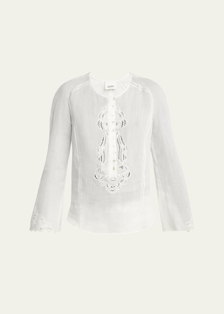 Isabel Marant Luciele Ladder Stitch Blouse