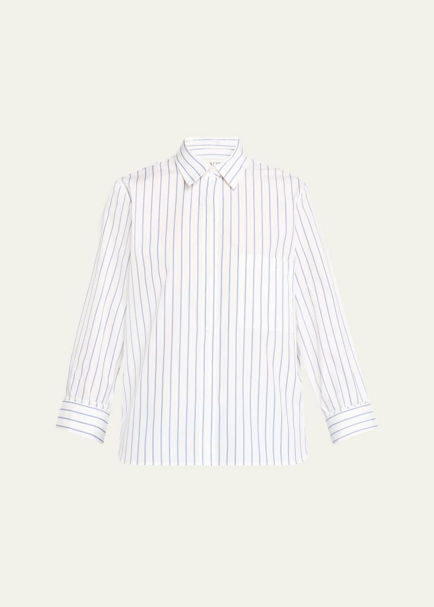 TWP Next Morning Striped Button-Front Shirt